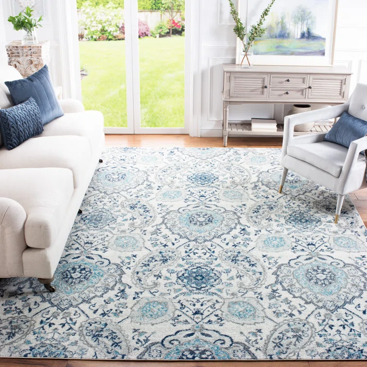 5' x 7' Damask Area Rug $55
