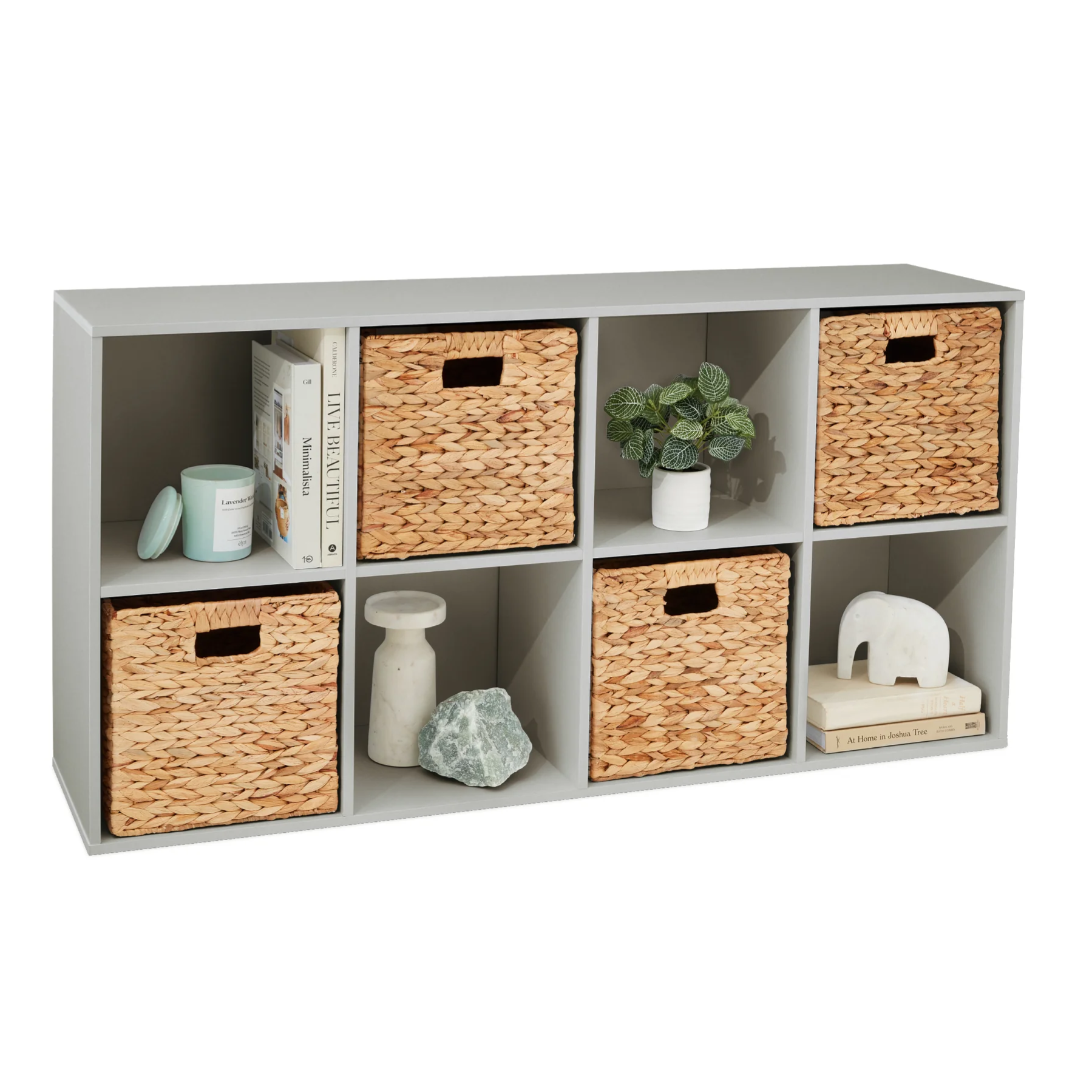 8-Cube Long Bookshelf $70