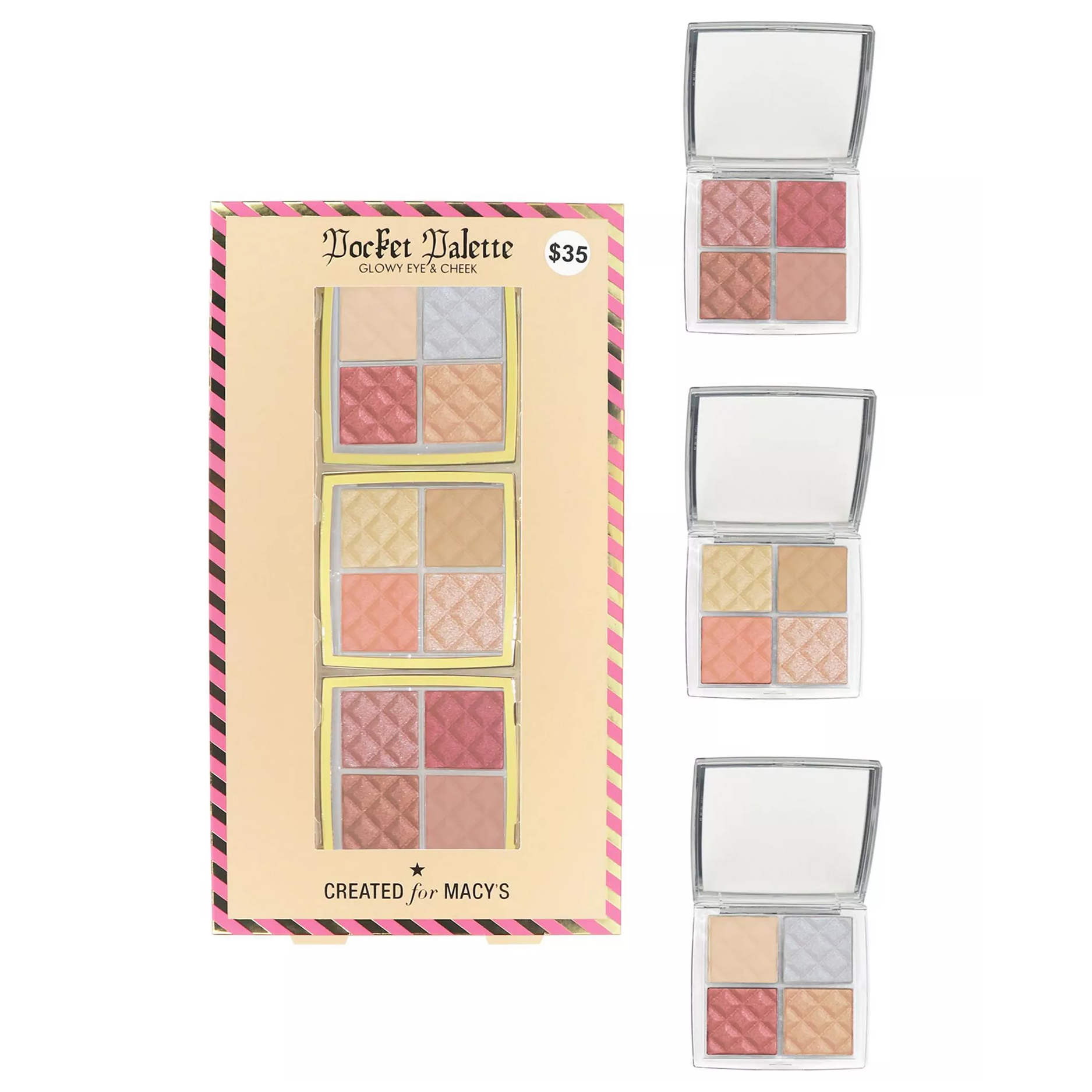 3pc Eye and Cheek Pocket Palette Set $10