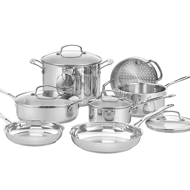11pc Cuisinart Cookware Set $165 + $30 GC