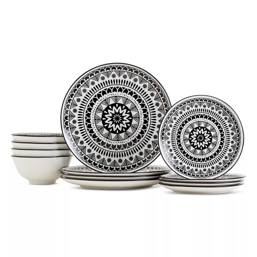12pc Dinnerware Sets $25 in 10 Designs