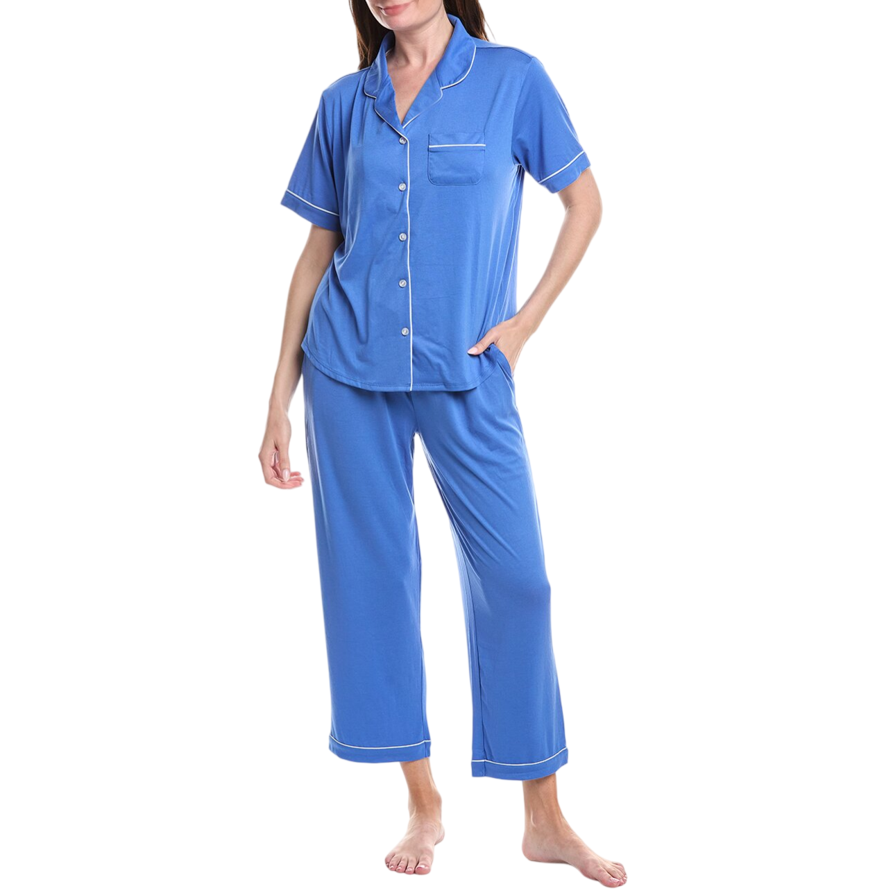 Notch-Collar Capri Pajama Set $25