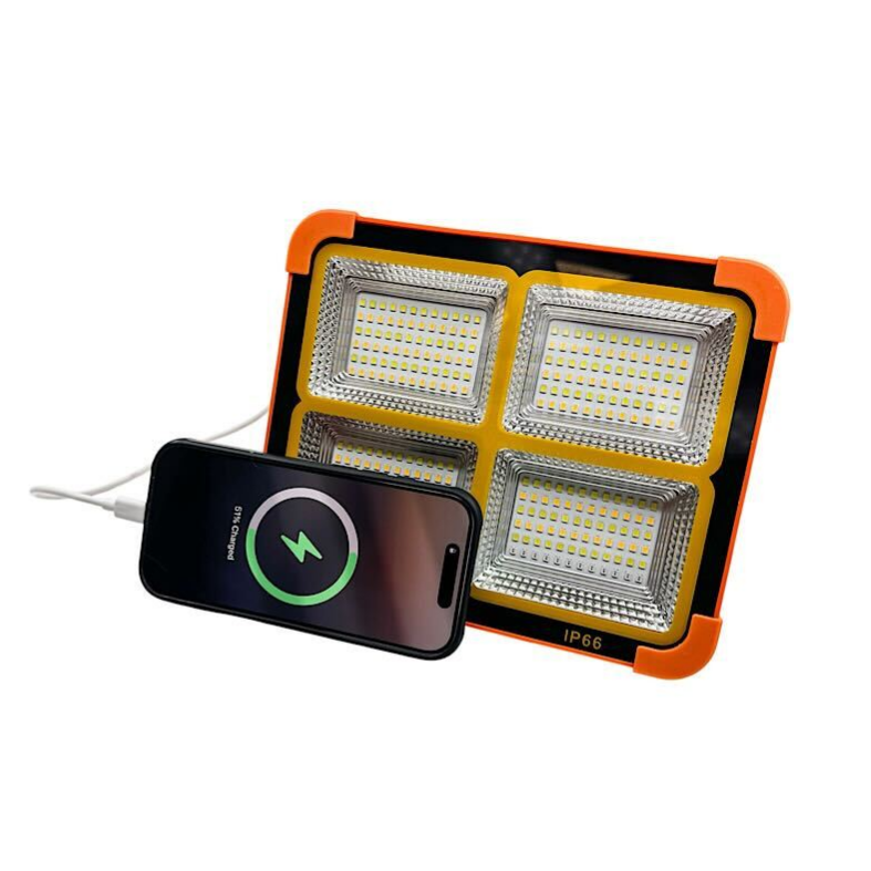 Solar Work Light & Battery Bank $9