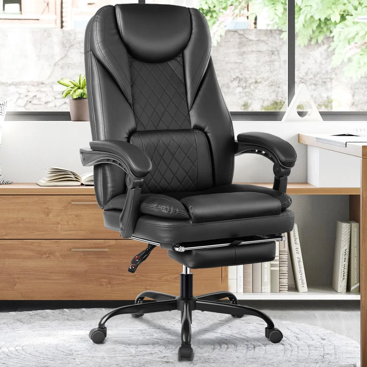 Ergonomic Office Chair with Footrest $100