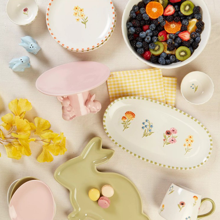 66% Off Easter Stoneware Dinnerware