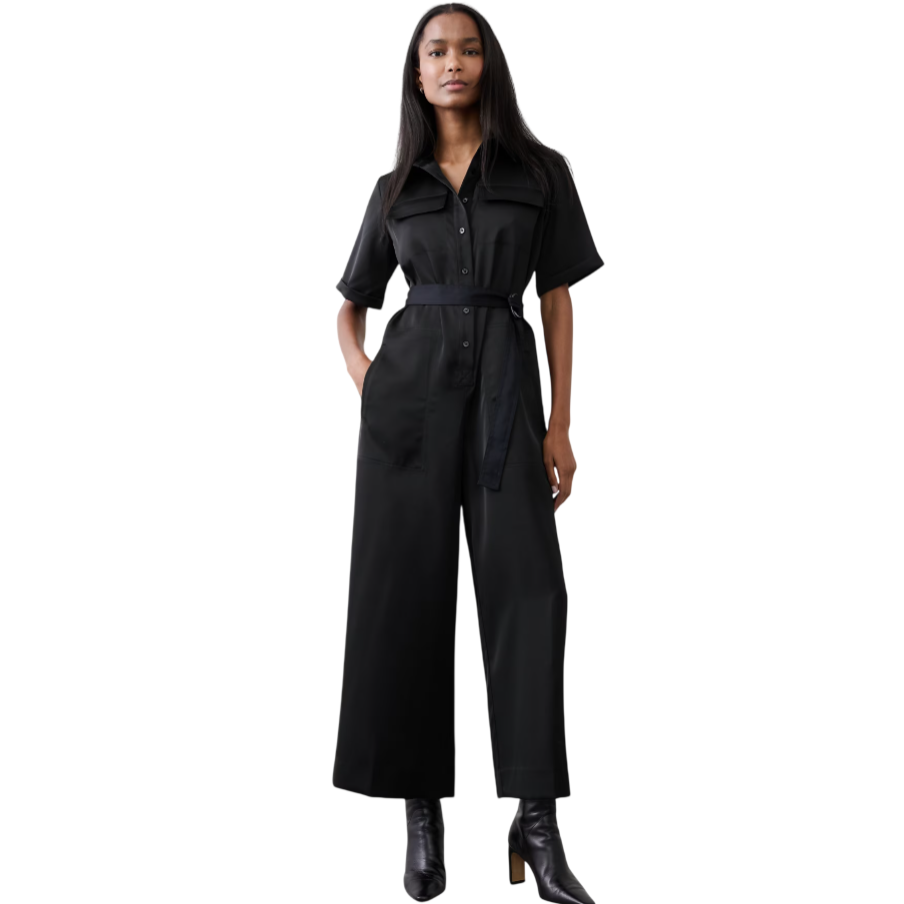BRF Satin Utility Jumpsuit $45