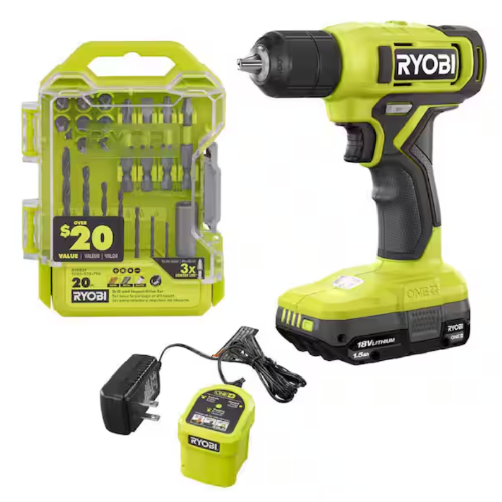 RYOBI ONE+ Drill/Driver Kit $45