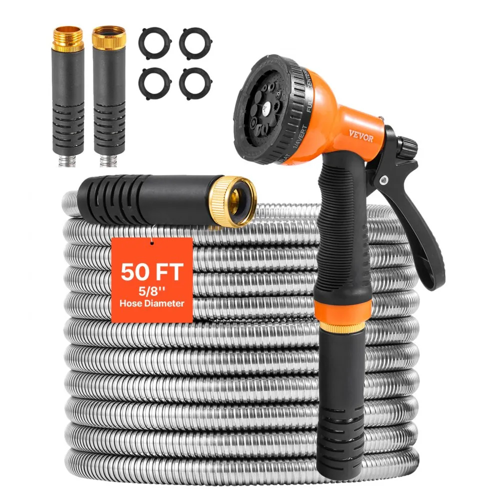 50' Vevor Metal Garden Hose $28