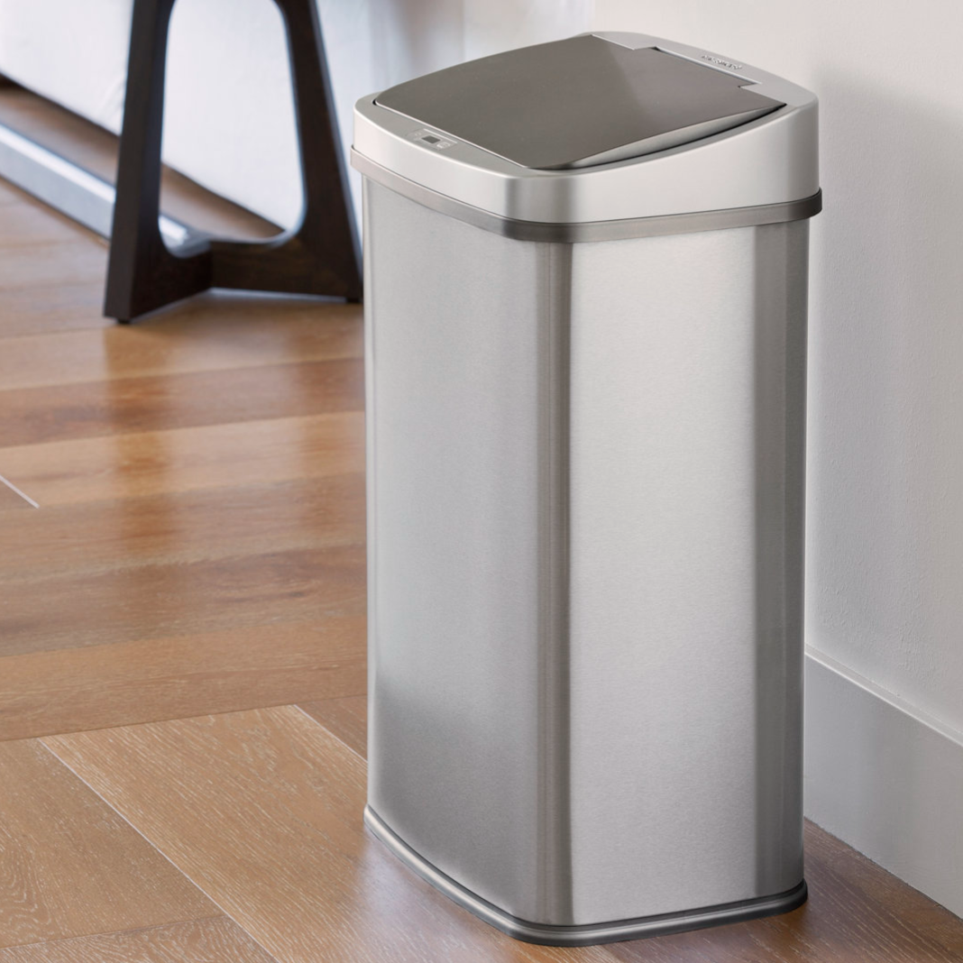 13gal Motion-Sensor Trash Can $48