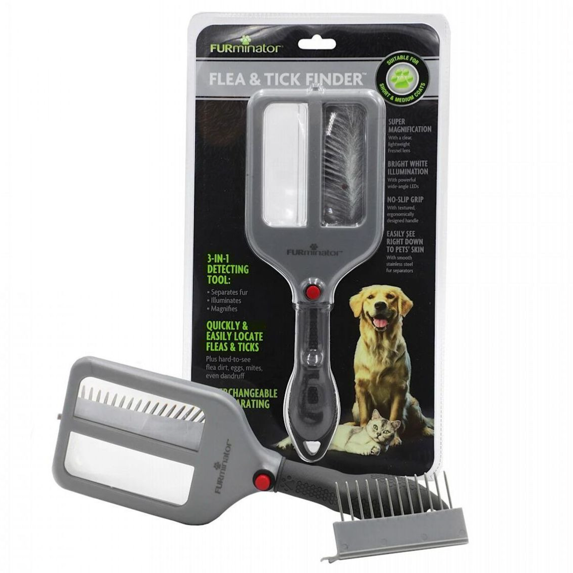 Flea & Tick Finder Pet Brush $11