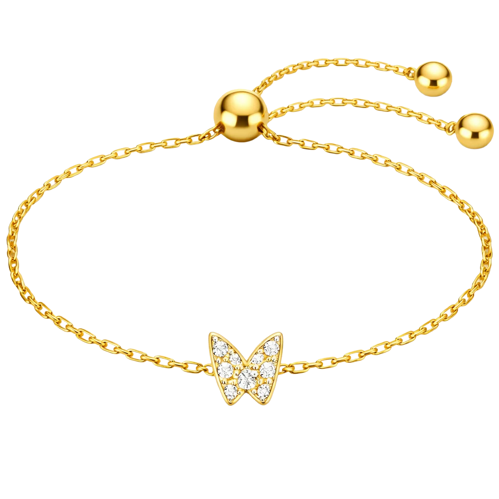 Adjustable Butterfly Bolo Bracelet $13