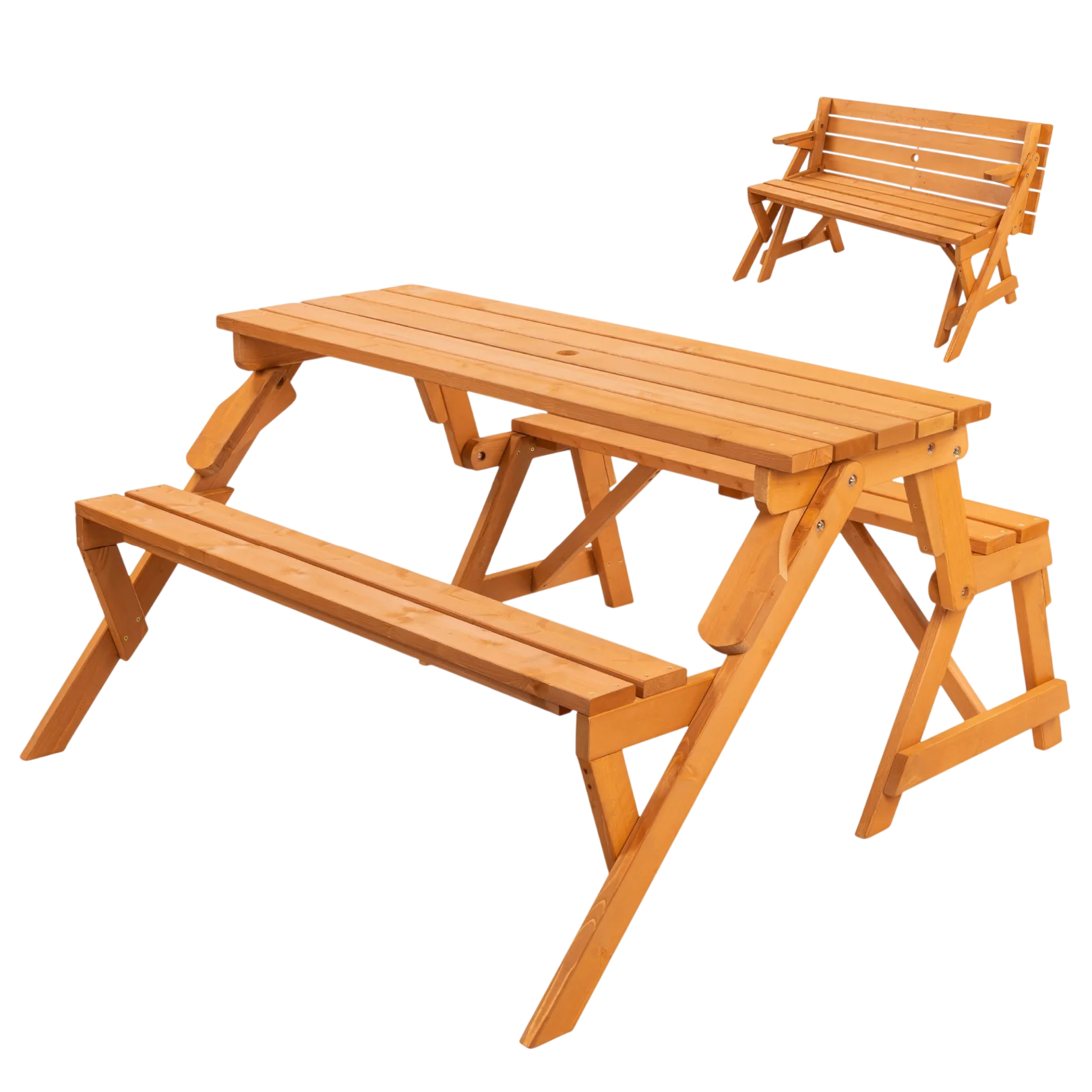 2-in-1 Wood Picnic Table & Bench $158
