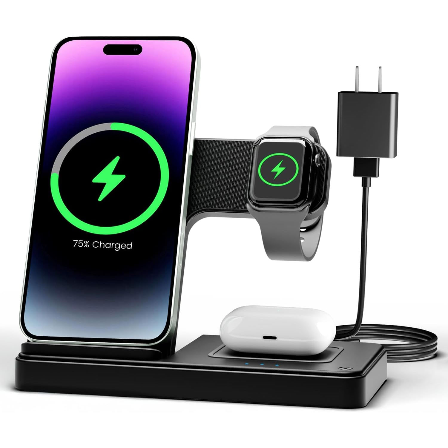 3-in-1 Wireless Charging Station $16