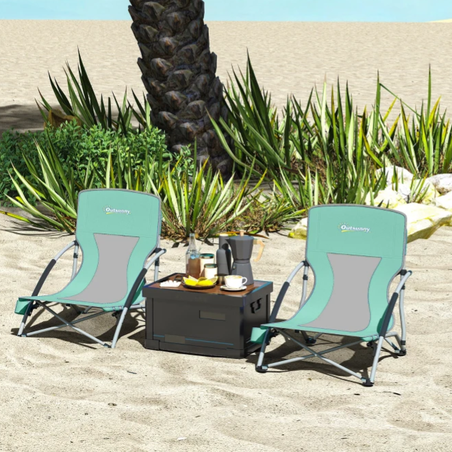 2 Folding Chairs with Carrying Bags $54