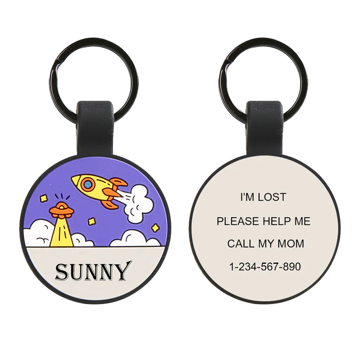 Custom Silicone Dog ID Tag $5