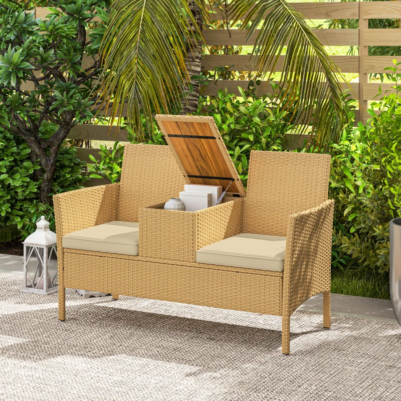 Patio Loveseat with Center Table $95